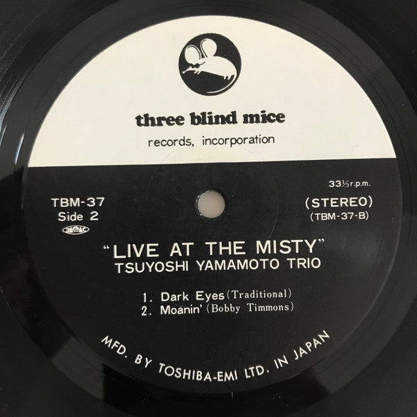 Tsuyoshi Yamamoto Trio : Live At The Misty (LP, Album)
