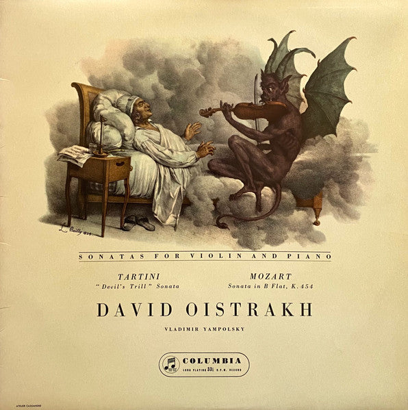 Tartini* / Mozart*, David Oistrakh* : "Devil's Trill" Sonata / Sonata In B Flat, K. 454 (LP, Mono)