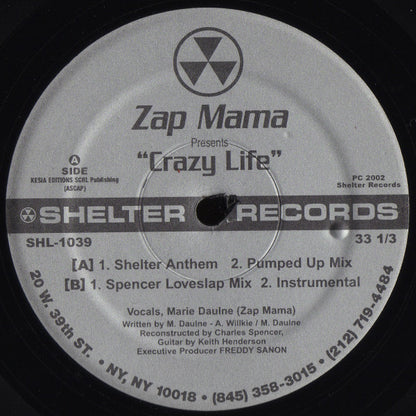 Zap Mama : Crazy Life (12")