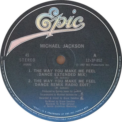 Michael Jackson : The Way You Make Me Feel (12")
