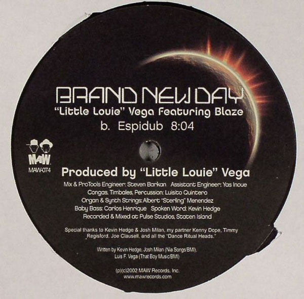 Louie Vega Featuring Blaze : Brand New Day (12")