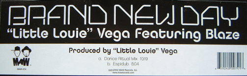 Louie Vega Featuring Blaze : Brand New Day (12")
