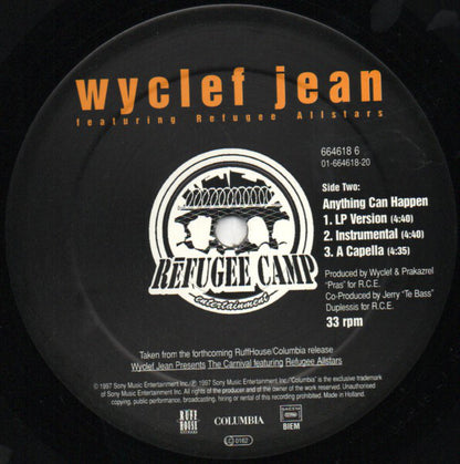 Wyclef Jean Featuring Refugee Allstars* : We Trying To Stay Alive (12", Maxi)
