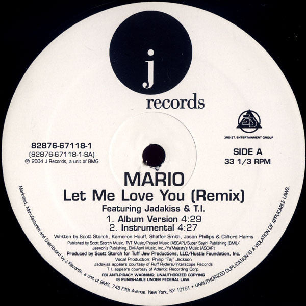Mario : Let Me Love You (Remix) (12")