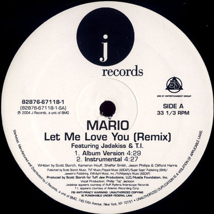 Mario : Let Me Love You (Remix) (12")