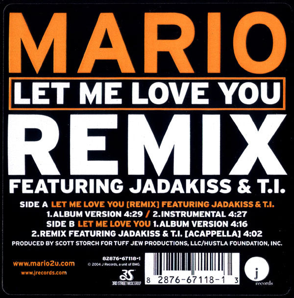 Mario : Let Me Love You (Remix) (12")