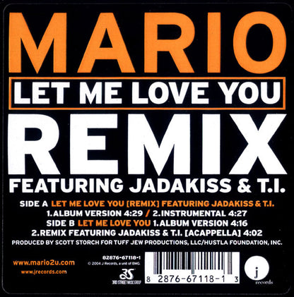 Mario : Let Me Love You (Remix) (12")