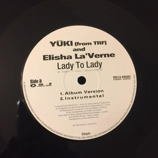 Yūki* And Elisha La'Verne : Lady To Lady (12")