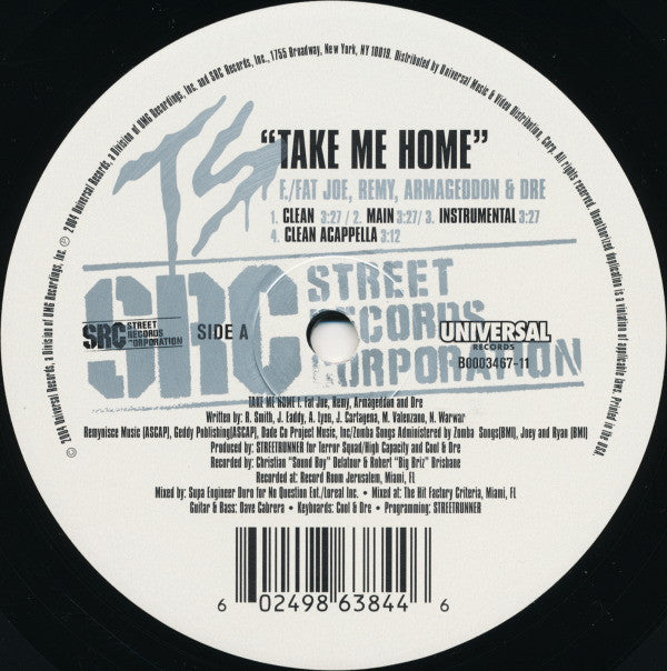 TS* : Take Me Home / Let Them Things Go (12")