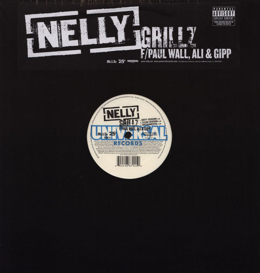 Nelly F/ Paul Wall, Ali & Gipp : Grillz (12")