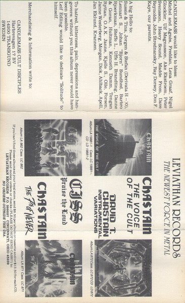 Candlemass : Epicus Doomicus Metallicus (Cass, Album)
