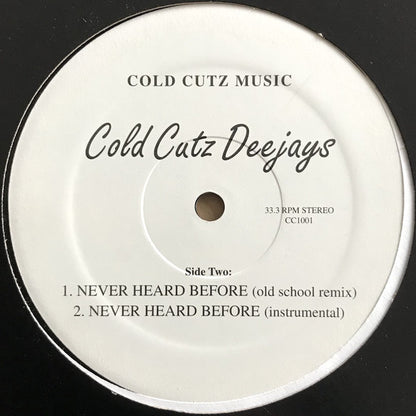 Cold Cutz Deejays : Hip-Hop vs. Rap Megamix (12")