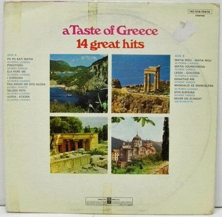 Various : A Taste Of Greece 14 Great Hits (LP, Comp)