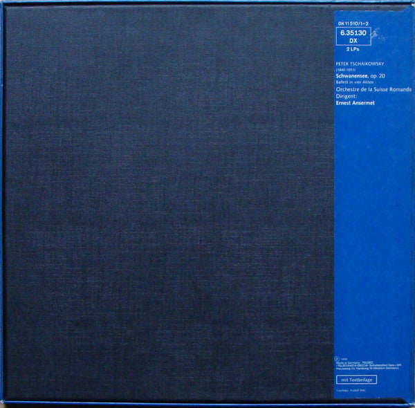 Ernest Ansermet, L'Orchestre De La Suisse Romande, Pyotr Ilyich Tchaikovsky : Schwanensee-Ballett (2xLP, RE + Box)