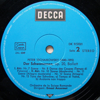 Ernest Ansermet, L'Orchestre De La Suisse Romande, Pyotr Ilyich Tchaikovsky : Schwanensee-Ballett (2xLP, RE + Box)