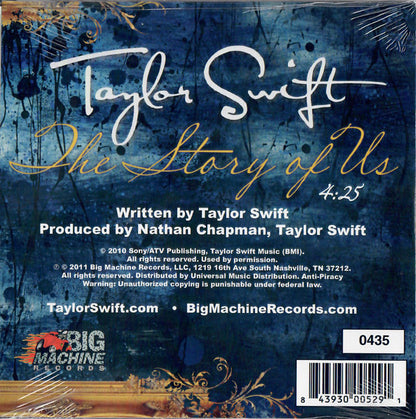 Taylor Swift : The Story Of Us (CD, Single, Ltd, Num)