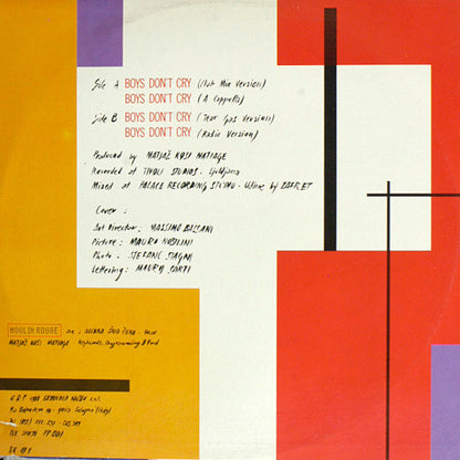 Moulin Rouge : Boys Don't Cry (12", Single)