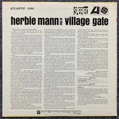 Herbie Mann : Herbie Mann At The Village Gate (LP, Album, RE)