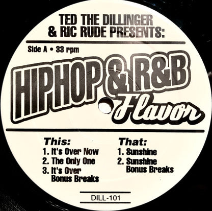 Ted The Dillinger & Ric Rude : It's Over Now / Sunshine (HipHop & R&B Flavor) (12")