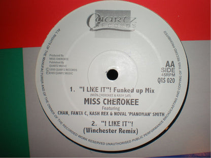 Miss Cherokee : "I Like It"! (12", Single)