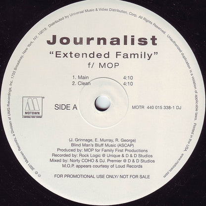 Journalist : Extended Family (12", Promo)