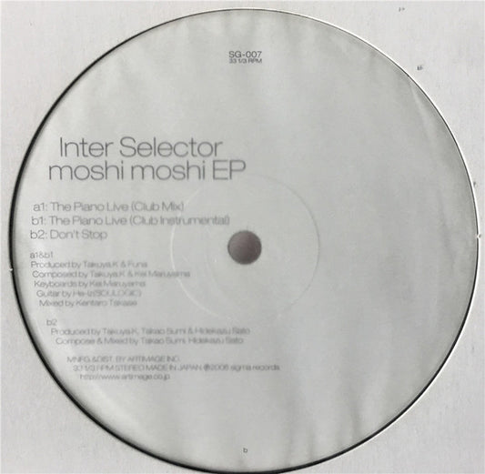 Inter Selector* : Moshi Moshi EP (12", EP)