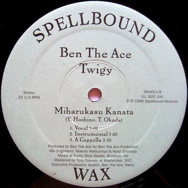 Ben The Ace, Twigy : Mirror Ball (Spellbound) / Miharukasu Kanata (12")