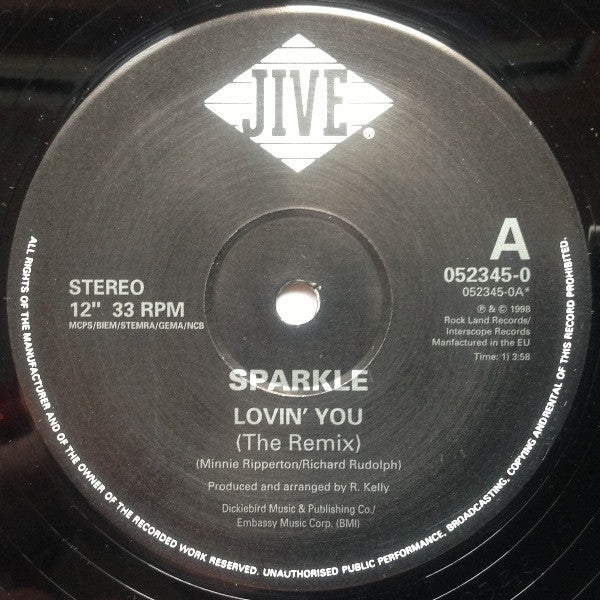 Sparkle (2) : Lovin' You (The Remix) (12", Single)