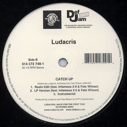 Ludacris : Southern Hospitality / Catch Up (12")