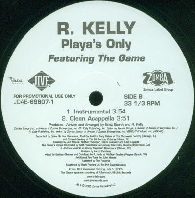 R. Kelly : Playa's Only (12", Promo)