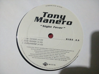 JoJo Pellegrino, Tony Manero : Bah Dah Bing, Bah Dah Boom / Night Fever  (12", Promo)