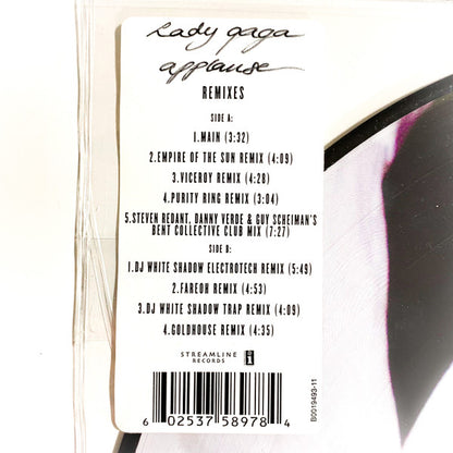 Lady Gaga : Applause (Remixes) (12", RSD, Pic)