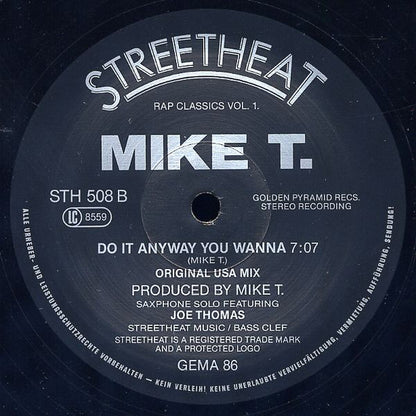 Mike T : Do It Any Way You Wanna (12")