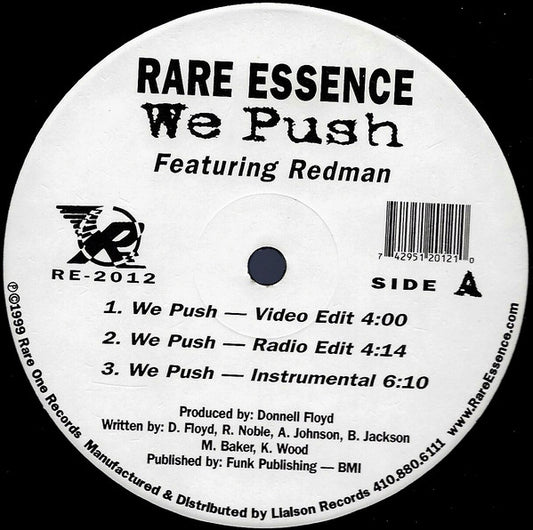 Rare Essence Featuring Redman : We Push (12")