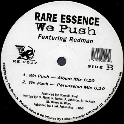 Rare Essence Featuring Redman : We Push (12")