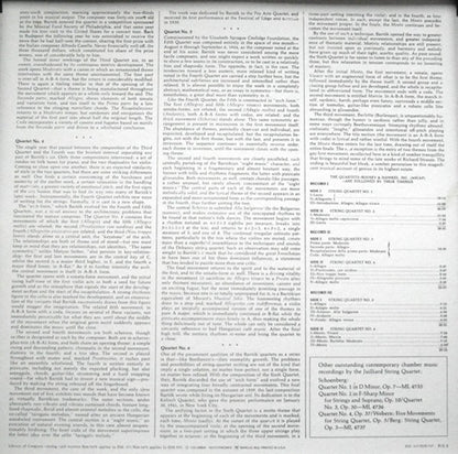 Bartók* - The Juilliard String Quartet* : The Six String Quartets (3xLP, RP + Box)