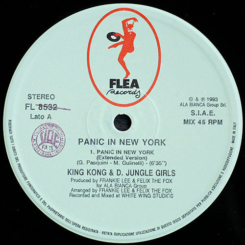 King Kong & D'Jungle Girls : Panic In New York (12")