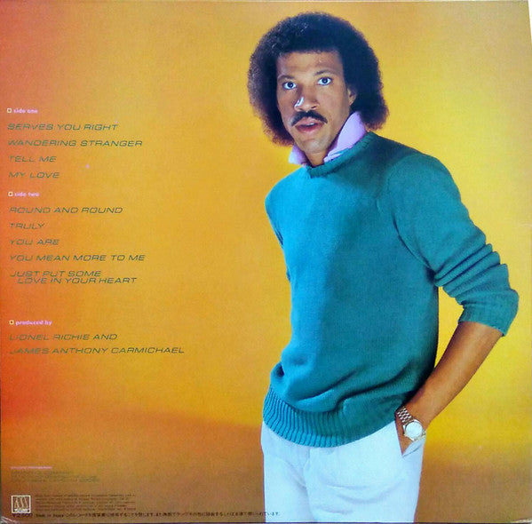 Lionel Richie : Lionel Richie (LP, Album, Gat)