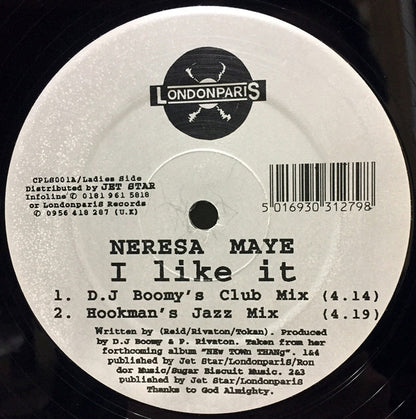 Neresa Maye : I Like It (12", Single)