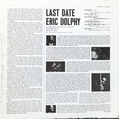 Eric Dolphy : Last Date (LP, Album, RE, Ter)