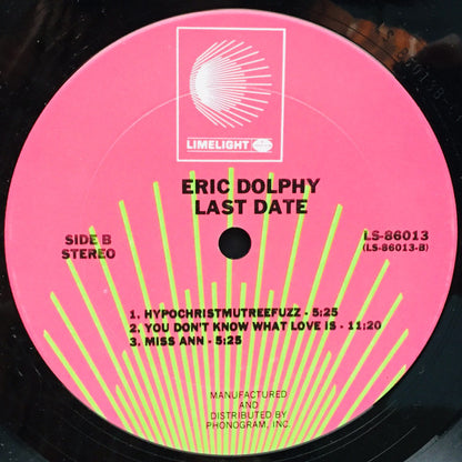 Eric Dolphy : Last Date (LP, Album, RE, Ter)