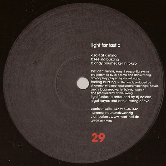 Light Fantastic : Lost At C Minor (12")