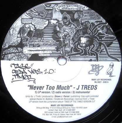 J Treds* / Apani B-Fly Emcee* : Never Too Much / Narcotic (12")