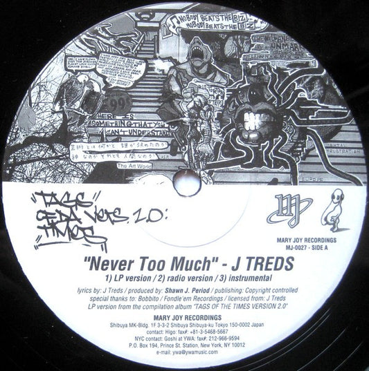J Treds* / Apani B-Fly Emcee* : Never Too Much / Narcotic (12")