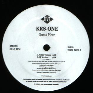 KRS-One : Outta Here (12", RE)