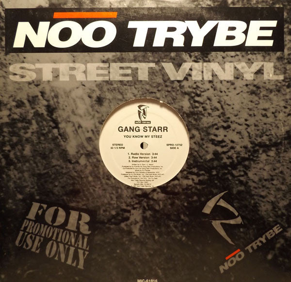 Gang Starr : You Know My Steez (12", Promo)