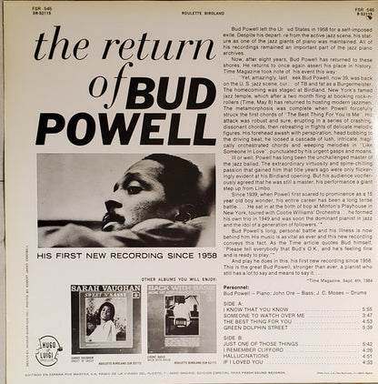 Bud Powell : The Return Of Bud Powell (LP)