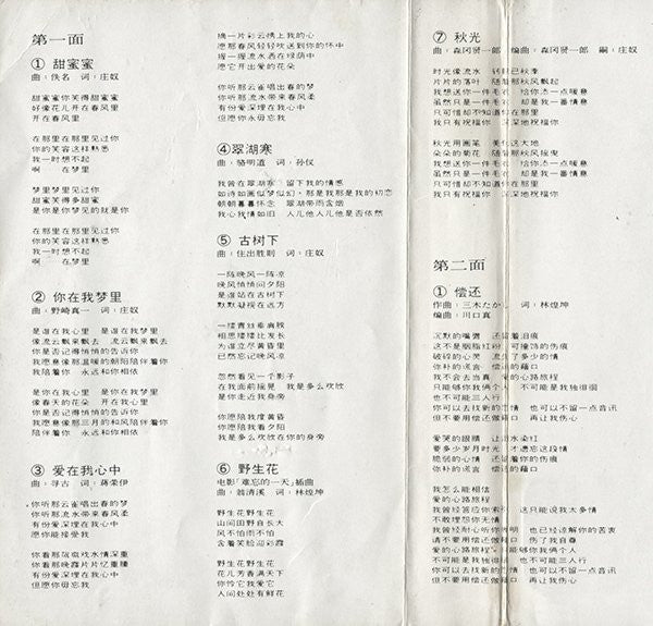 邓丽君* : 歌曲精选(二) (Cass, Comp, Dol)