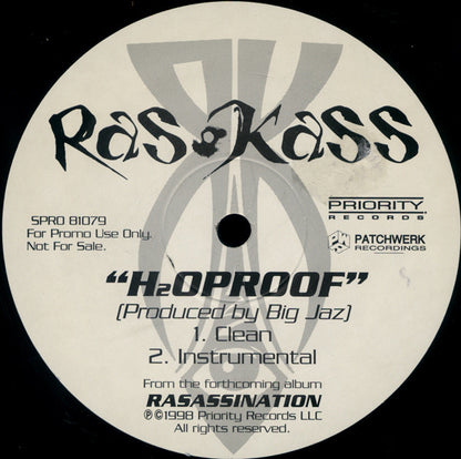 Ras Kass : H₂Oproof (12", Single, Promo)