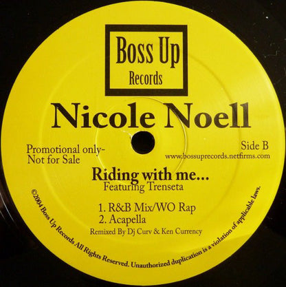 Nicole Noell Featuring Trenseta : Riding With Me... (12", Promo)